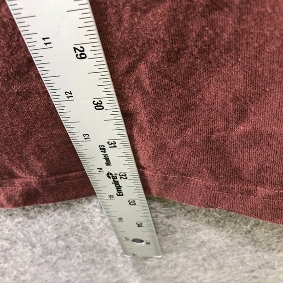 Duluth Trading Co Longtail Tee Mens L Rust Brown Relaxed fit Short Sleeve Cotton - Picture 8 of 8